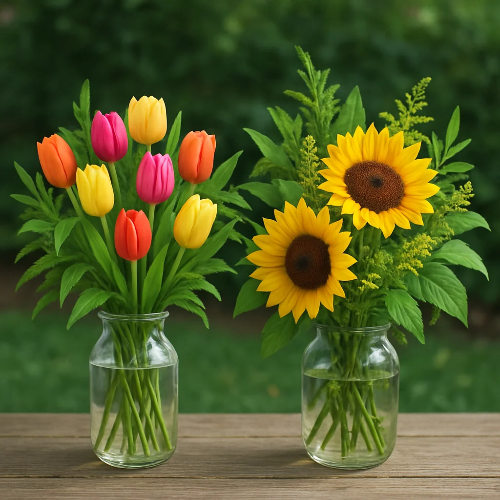 Seasonal and greenery-based floral arrangements