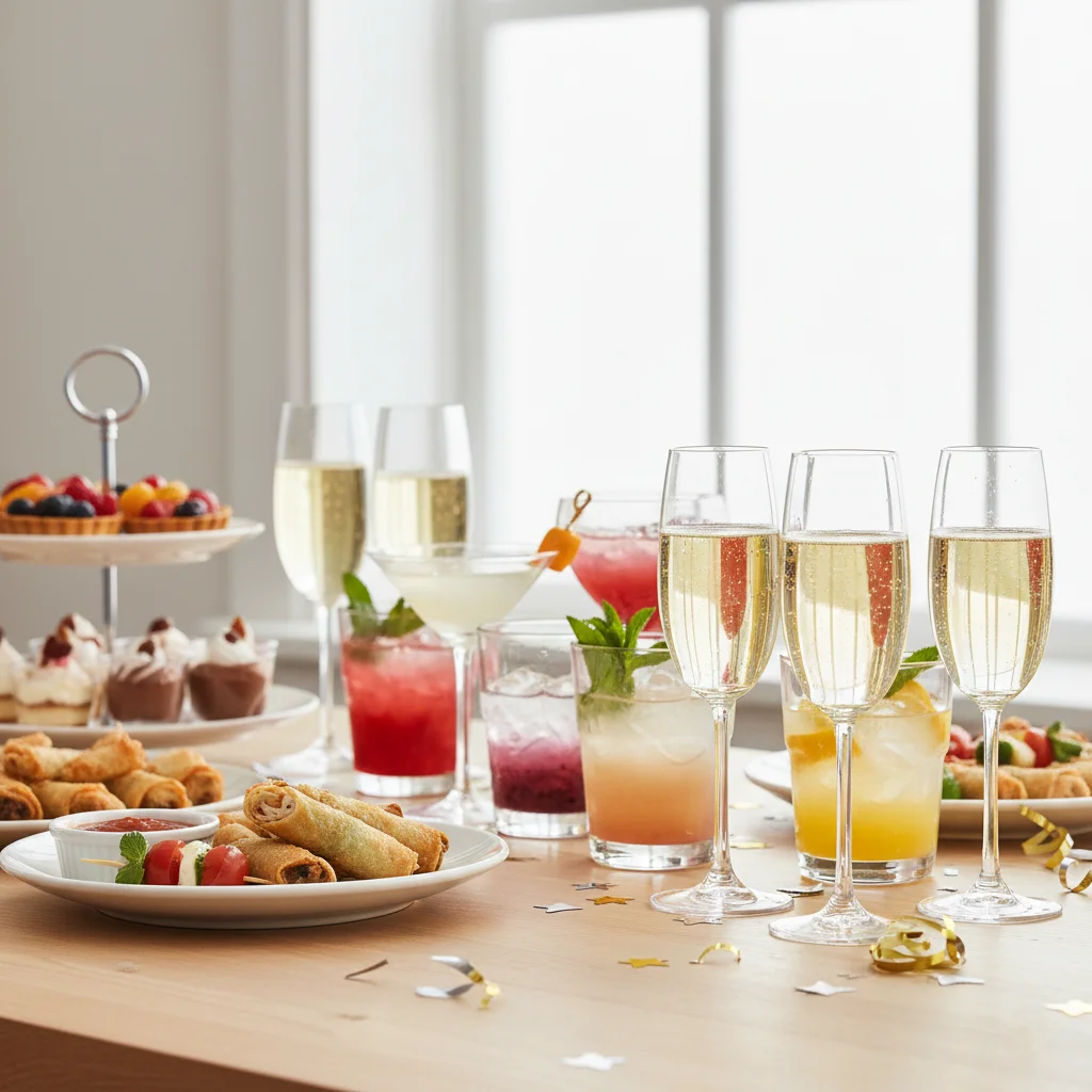 New Year’s Eve party food and drinks checklist