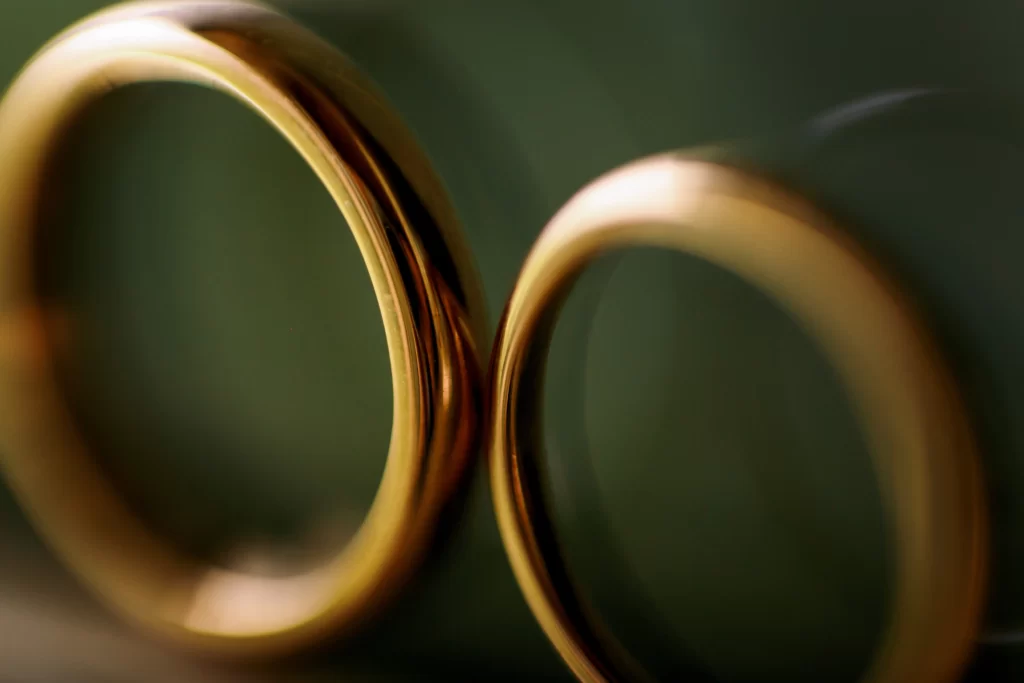 A symbolic image of intertwined rings with soft lighting - Promise Ring