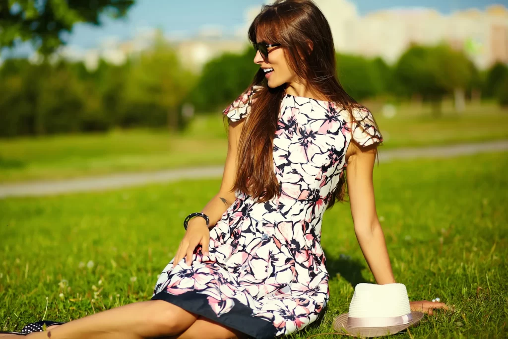 Yellow midi dress for a cheerful Summer Wedding guest look