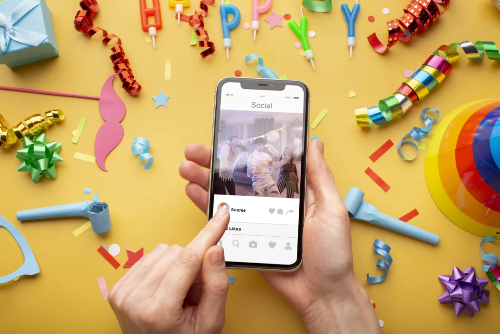 An Instagram post showcasing an Instagrammable event with a branded hashtag for maximum social media reach.