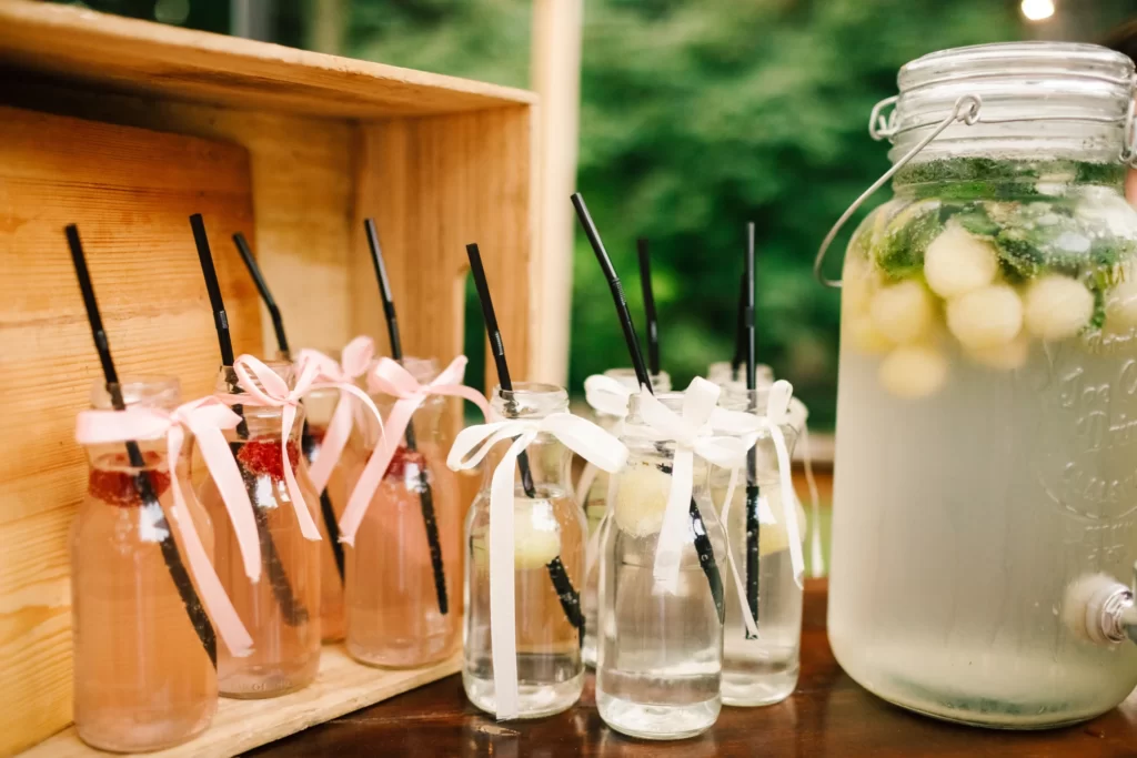 Refreshing drink station setup – Keep guests cool with hydrating beverages in your summer party planning checklist.
