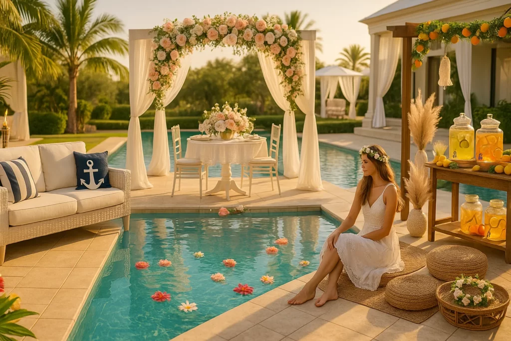 5 Stunning Poolside Bridal Shower Themes That'll Make You Swoon