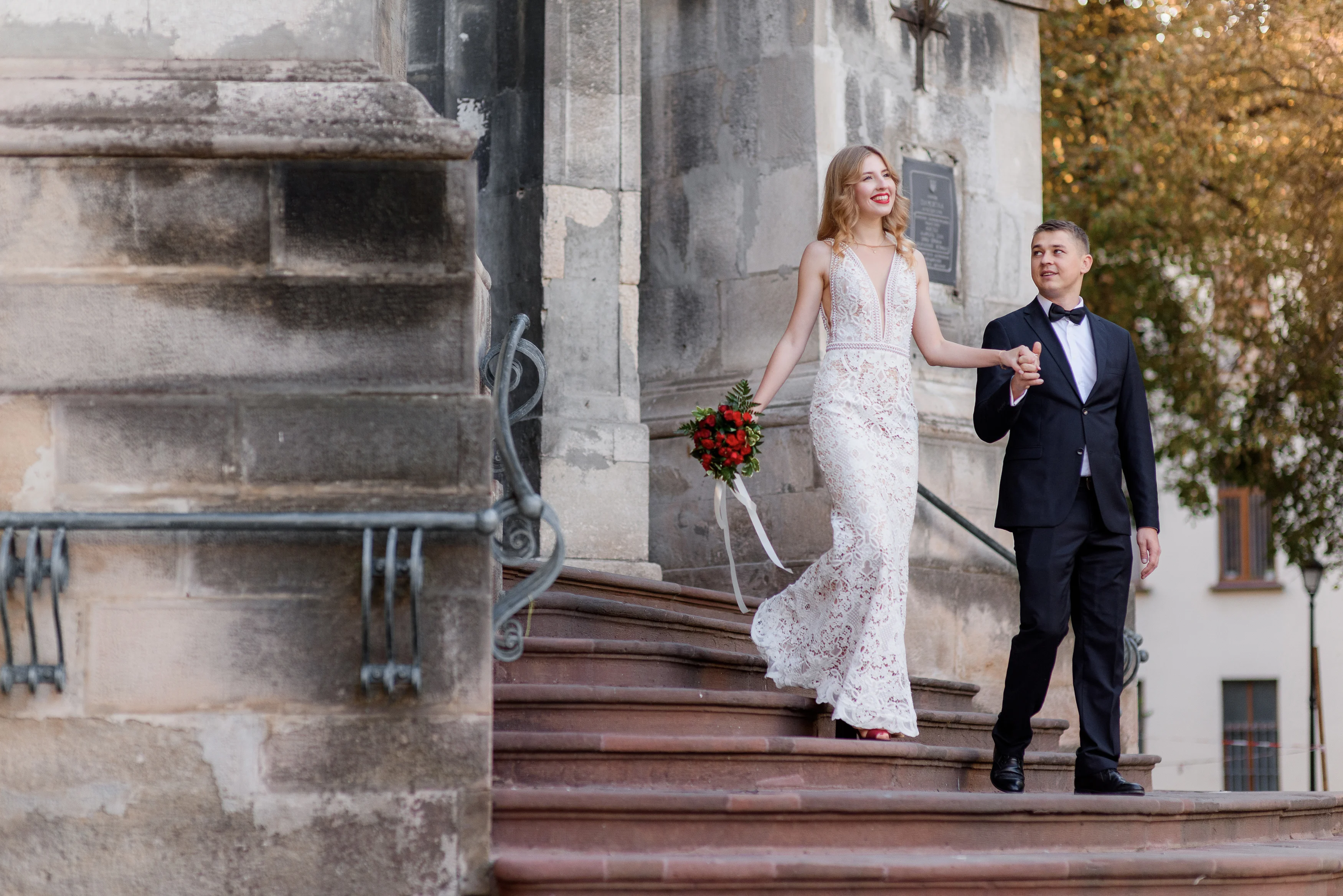Elegant and unique wedding venue setup in Washington DC with floral decor and ambient lighting