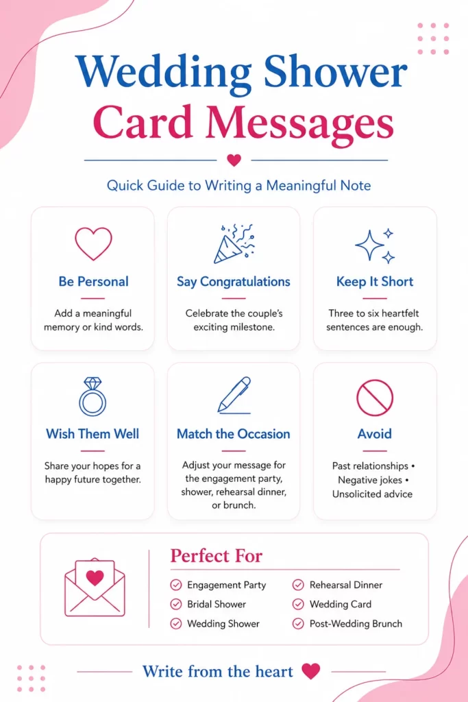 What to Write in a Wedding Shower Card: 35 Short, Sweet & Memorable Notes
