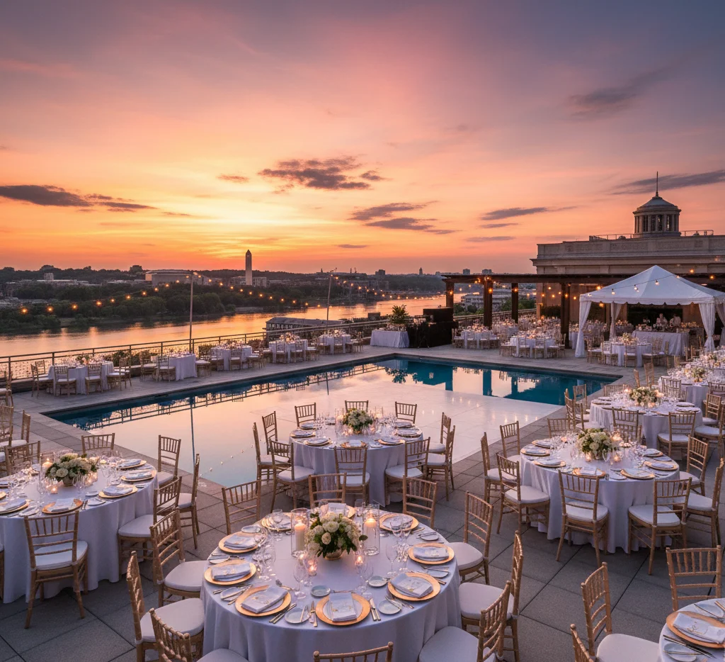 Waterfront and rooftop wedding venues Washington DC