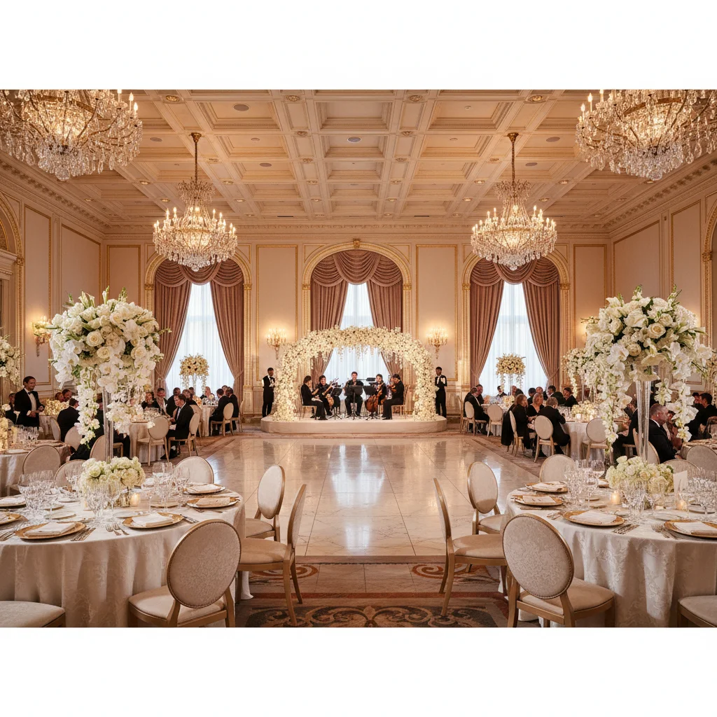 Luxury hotel ballroom wedding venue in Washington DC