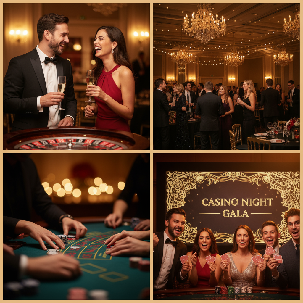 21Fun casino party setups for corporate events, birthdays, and weddings
