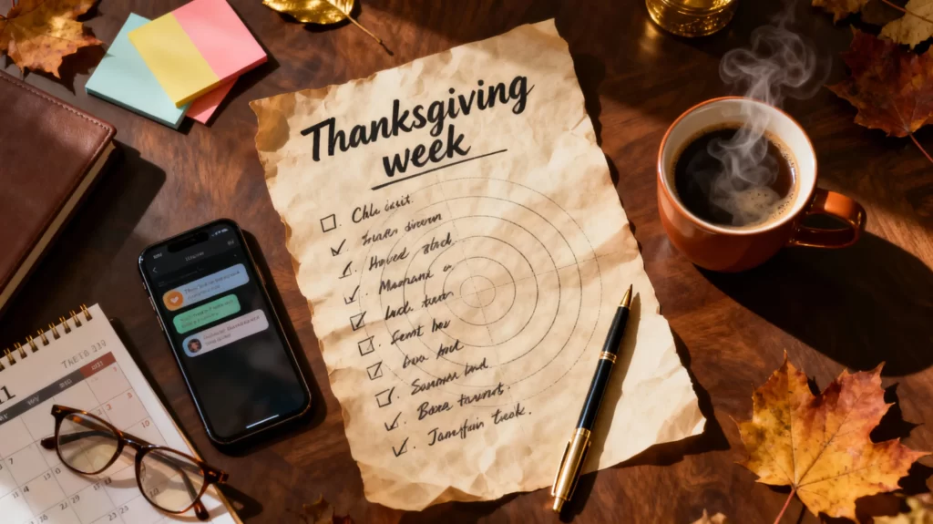 Part 1: Thanksgiving Event Checklist – Prioritize First, Perfect Later