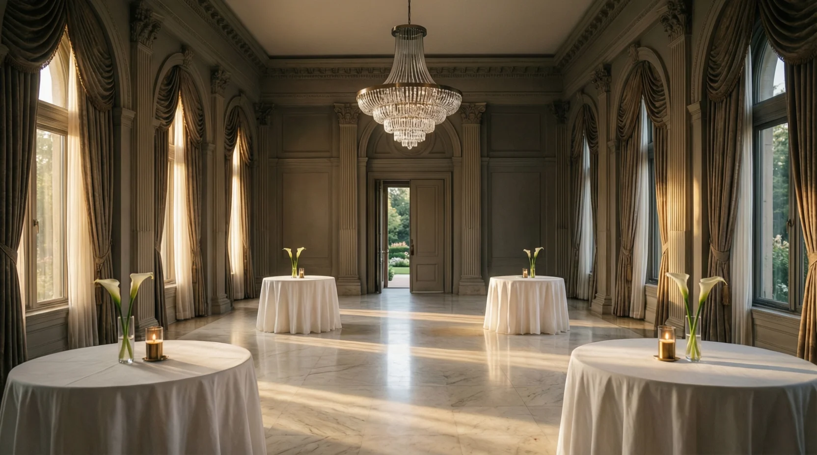 Washington DC wedding venue interior showing scale, lighting, and architectural details that impact wedding budget decisions