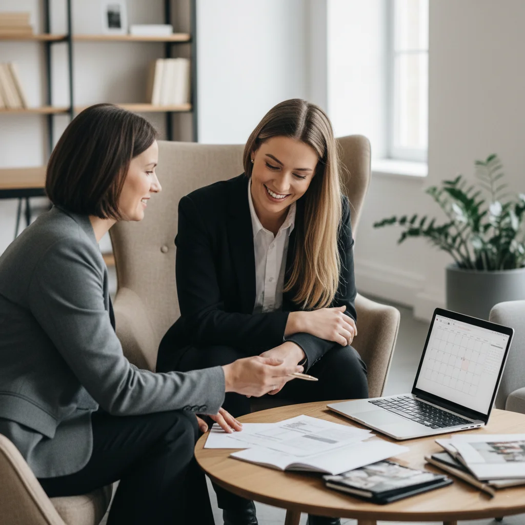 Event Planners Professional event planner helping couples plan a wedding in Washington DC