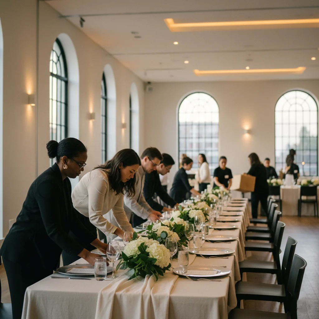 Preparing an event venue in Washington DC for next-day bookings