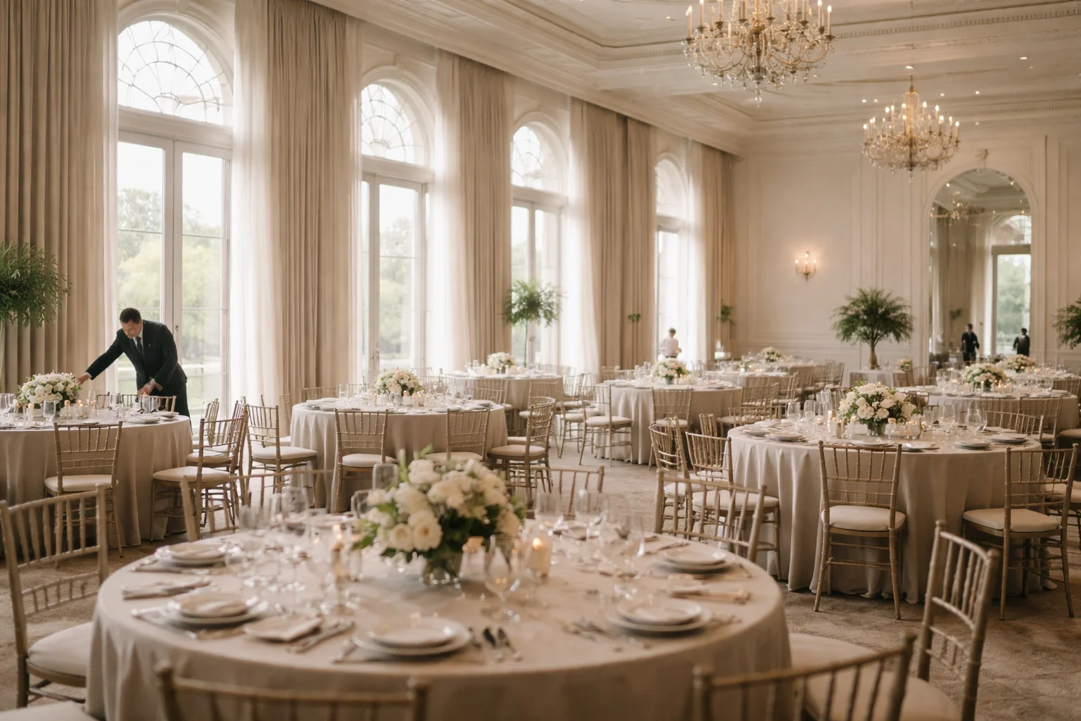 Washington DC event venue interior showing real setup before an event