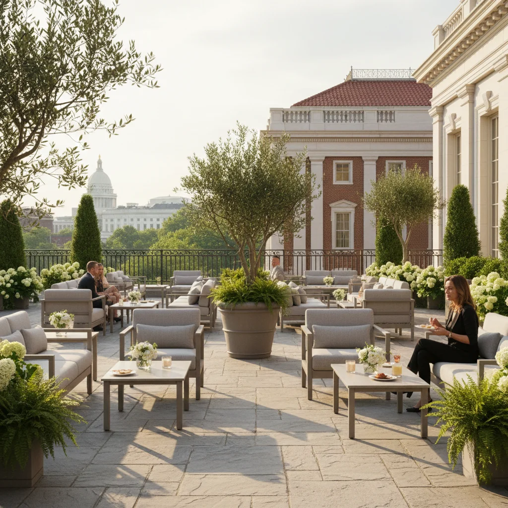 Outdoor daytime event venue in Washington DC