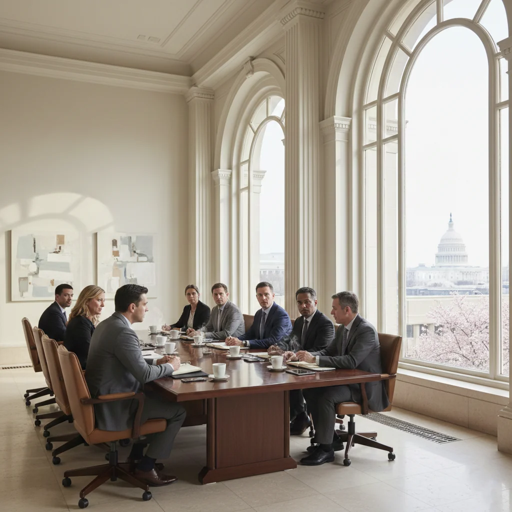 Daytime corporate event in Washington DC venue with natural light