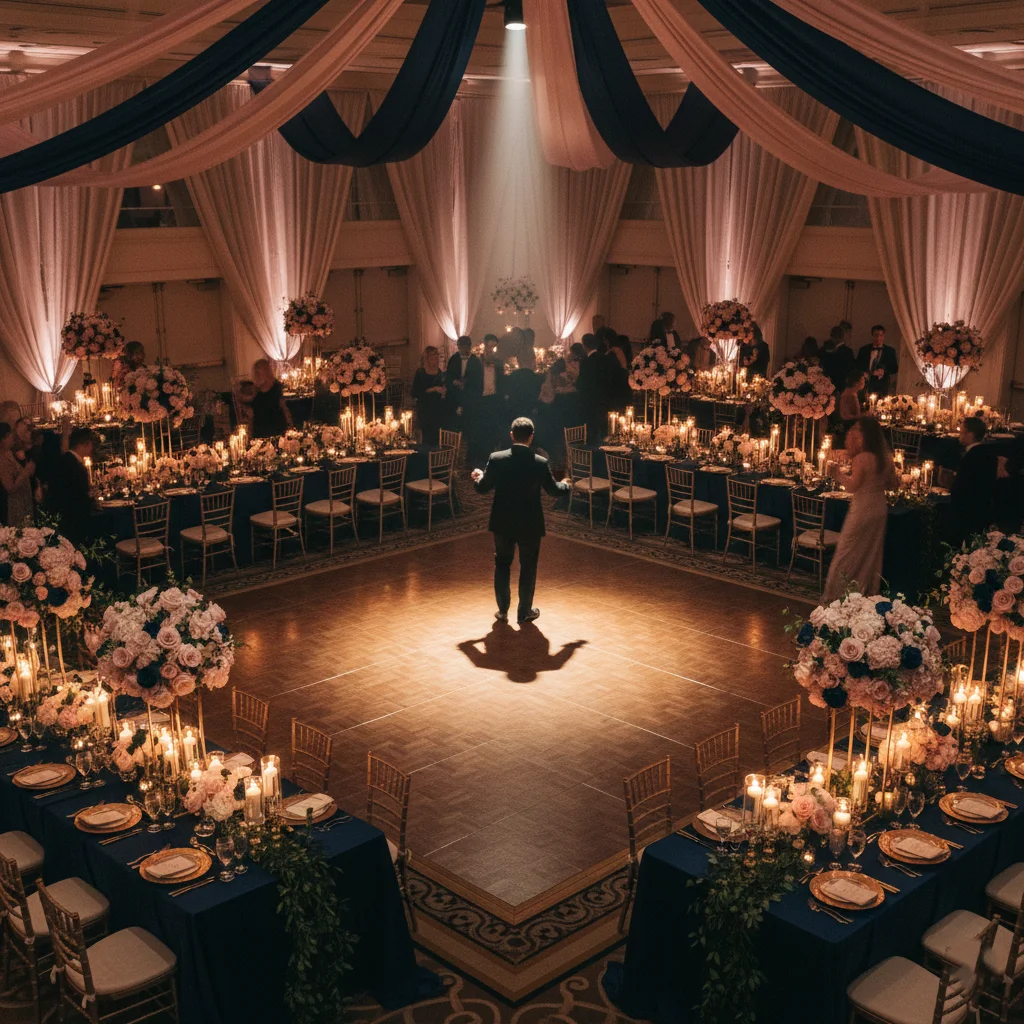 Elegant birthday celebration at party venue in DC