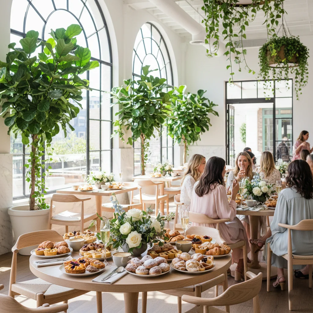 Brunch wedding and daytime event atmosphere in Washington DC venue