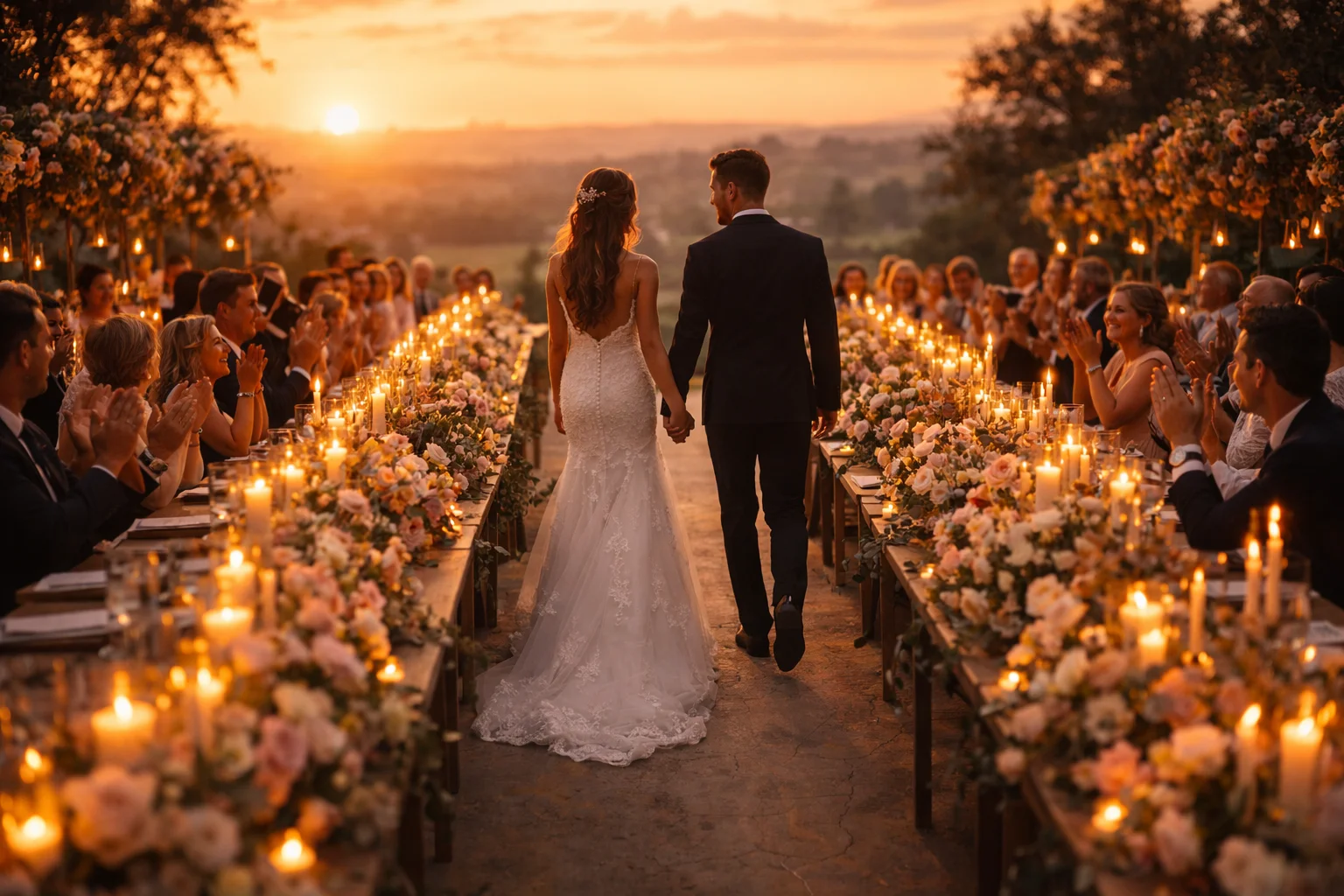 average wedding cost luxury wedding reception setup