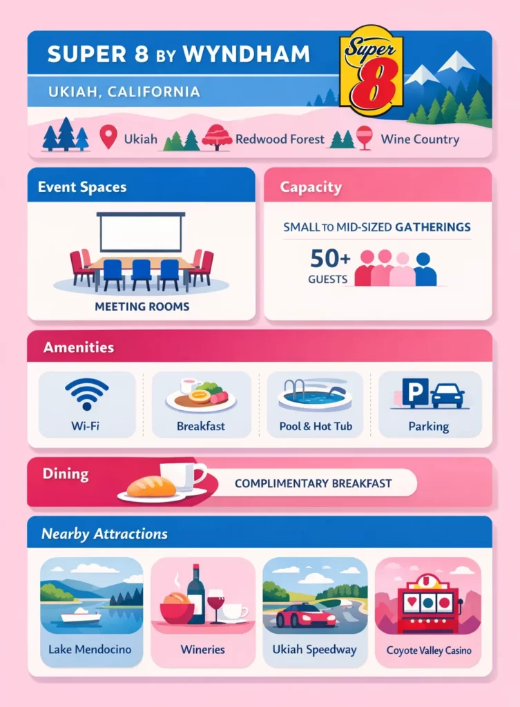 Super 8 by Wyndham Ukiah – Event Venue in Ukiah, California