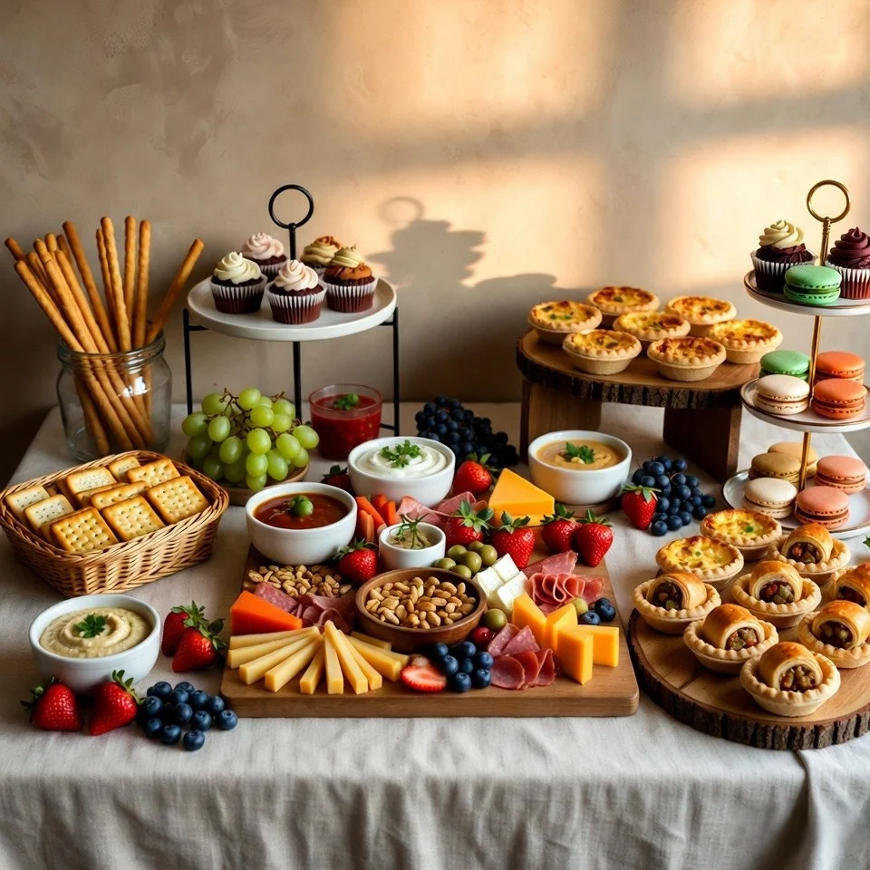 DIY snack buffet for small party