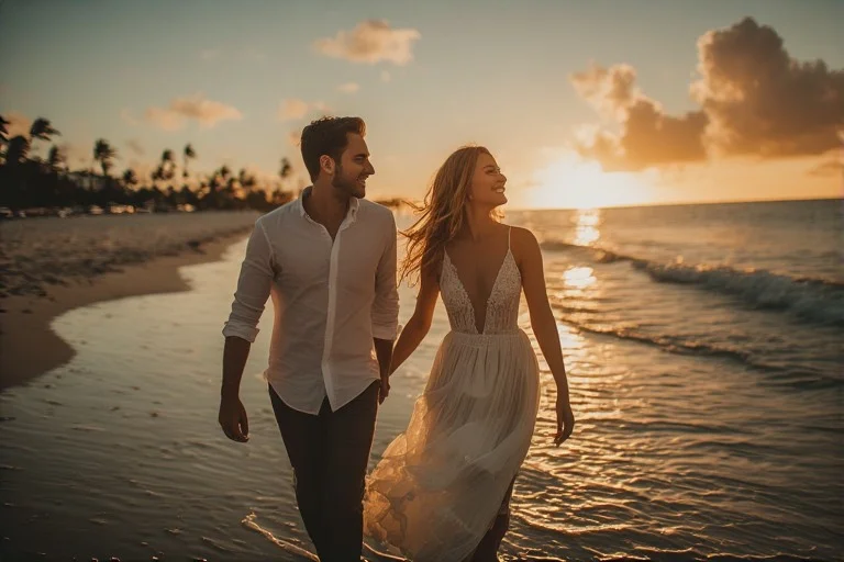 best time for miami beach wedding sunset ceremony on the beach