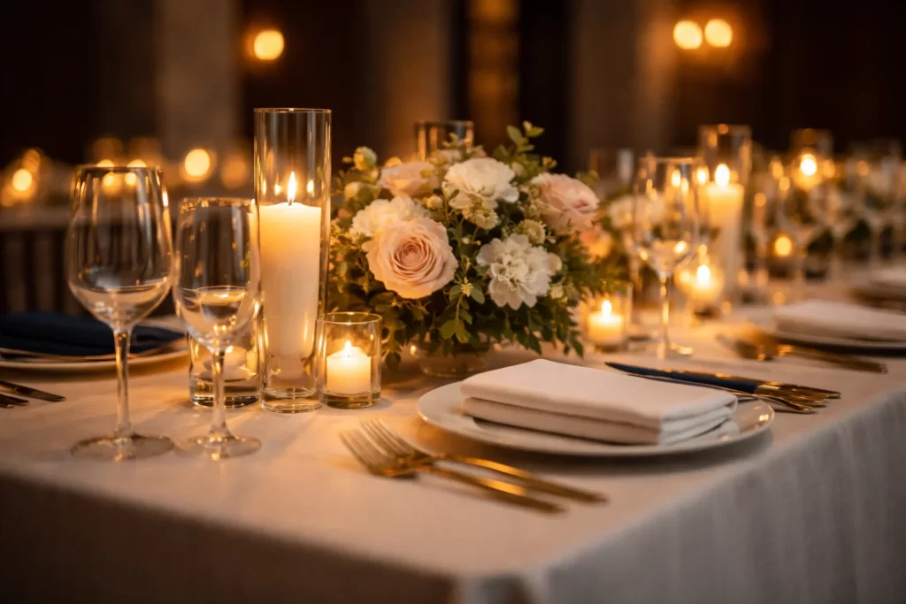banquet hall details decor lighting table setup important factors venue