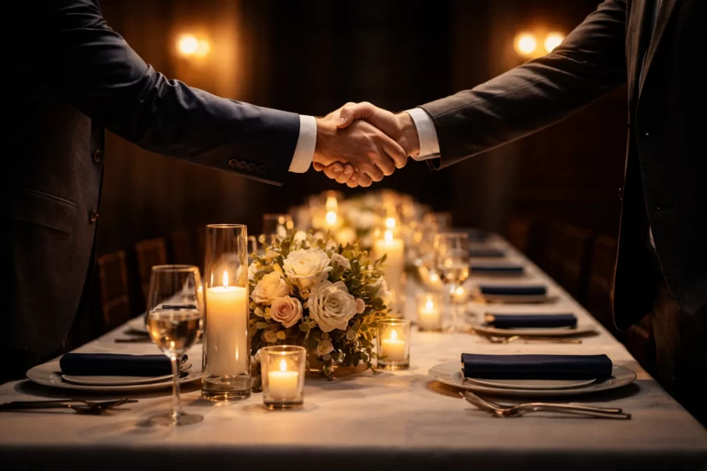 banquet hall negotiation discussion agreement event planning deal