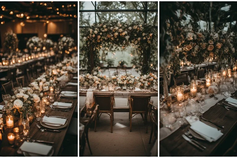 Different floral styles for Rockville wedding venues including ballroom, boutique and modern spaces
