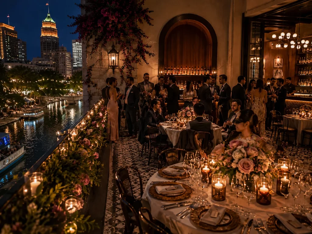 Boutique luxury River Walk wedding venue with balcony views in San Antonio