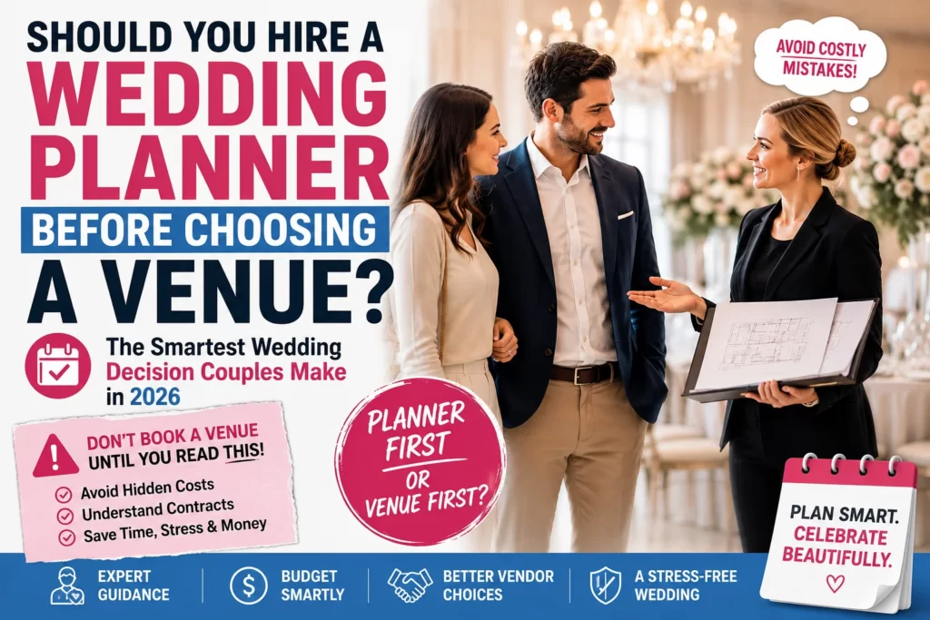 Should You Hire a Wedding Planner Before Choosing a Venue? The Smartest Wedding Decision Couples Make in 2026