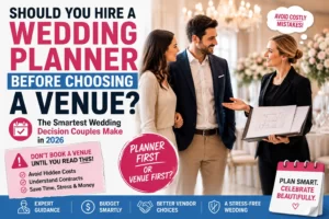 Should You Hire a Wedding Planner Before Choosing a Venue? The Smartest Wedding Decision Couples Make in 2026