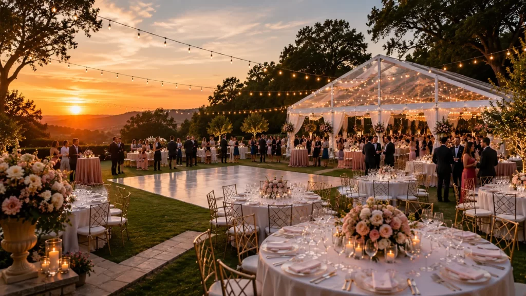 Outdoor Event Venue Space Guide: How Much Room 100 Guests Need