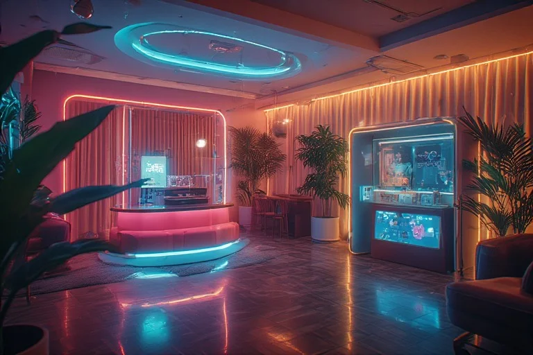 Luxury graduation party photo booth and entertainment setup