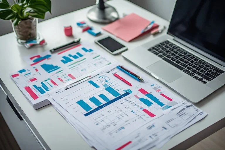 Corporate event budget planning table with venue and catering calculations