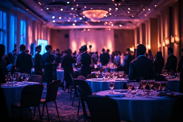 Elegant corporate networking event planned through greatEvent platform