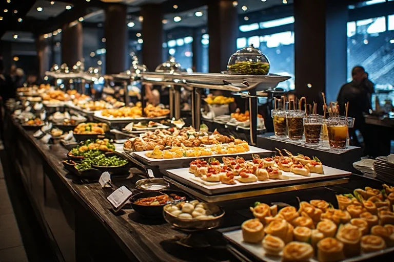 Corporate World Cup watch party catering and beverage service setup