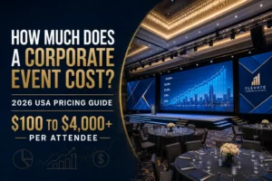 How Much Does a Corporate Event Cost Per Attendee in the USA? (2026 Pricing Guide)