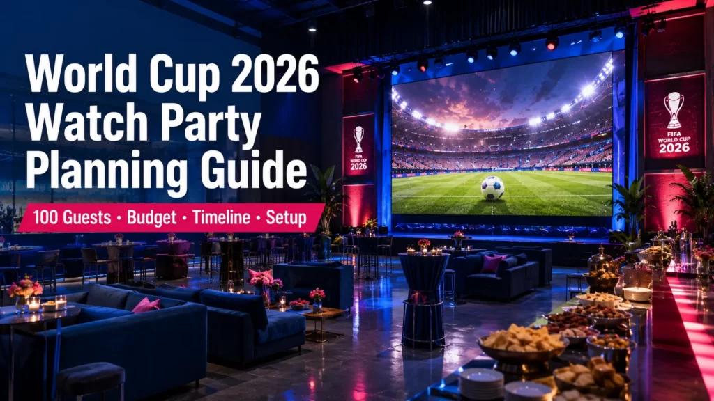 World Cup 2026 Watch Party: Complete Planning Guide for 100 Guests