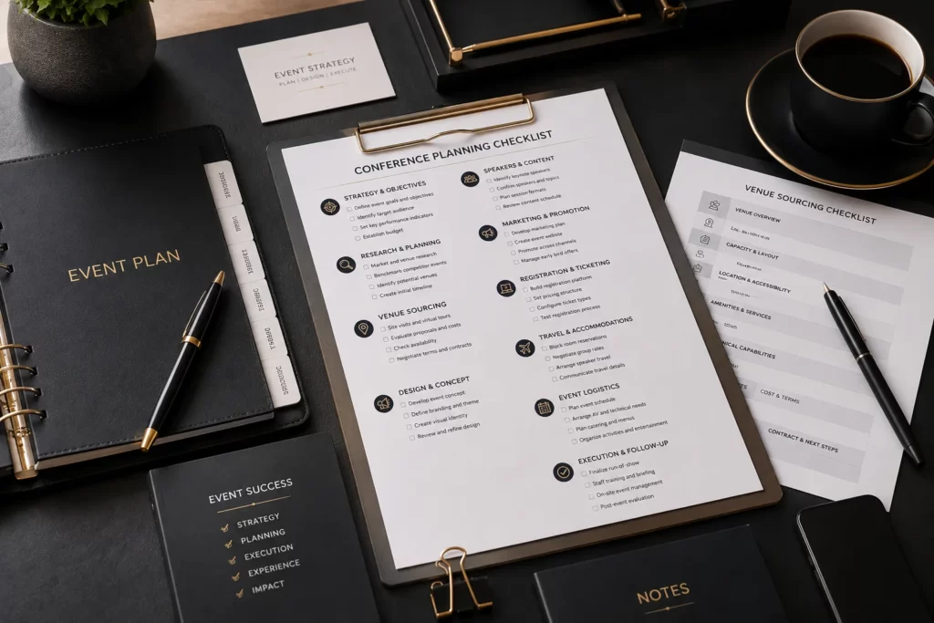 conference venue booking checklist