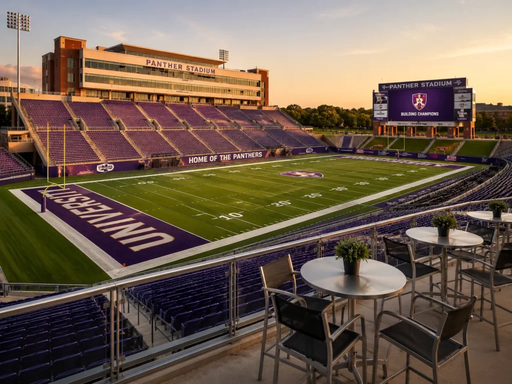 University stadium event venue for corporate gatherings