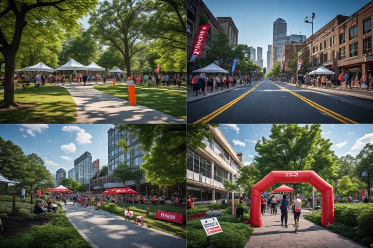 Comparison of public parks, corporate campuses, city streets, and private venues for hosting a corporate 5K