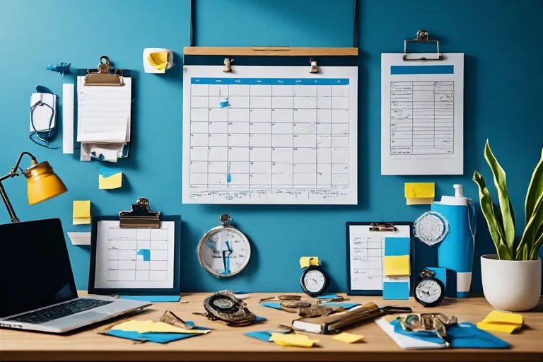 Corporate 5K planning timeline with project calendar, milestones, and event checklist