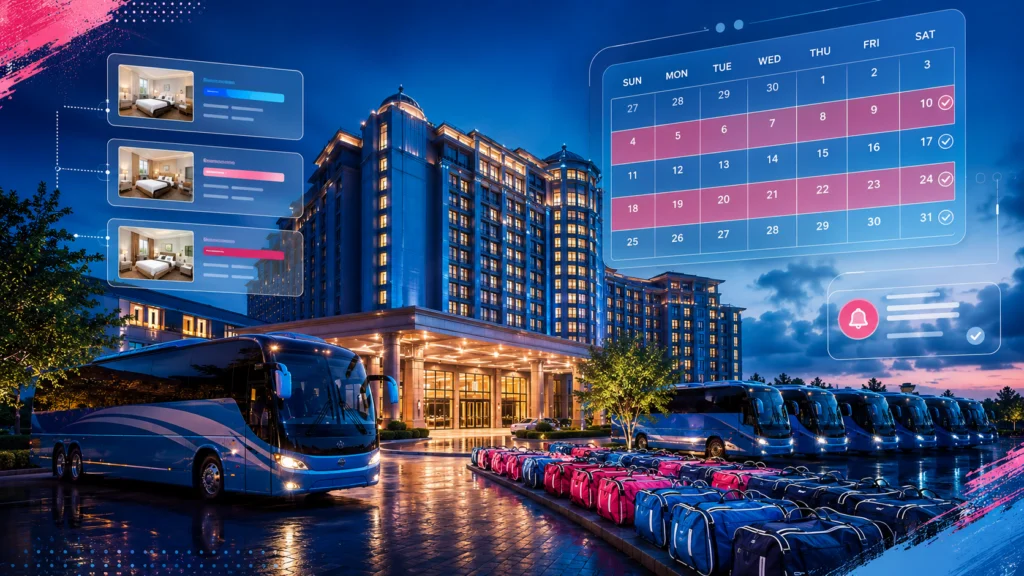 How to Block Hotel Rooms for a Sports Team (2026 Guide)