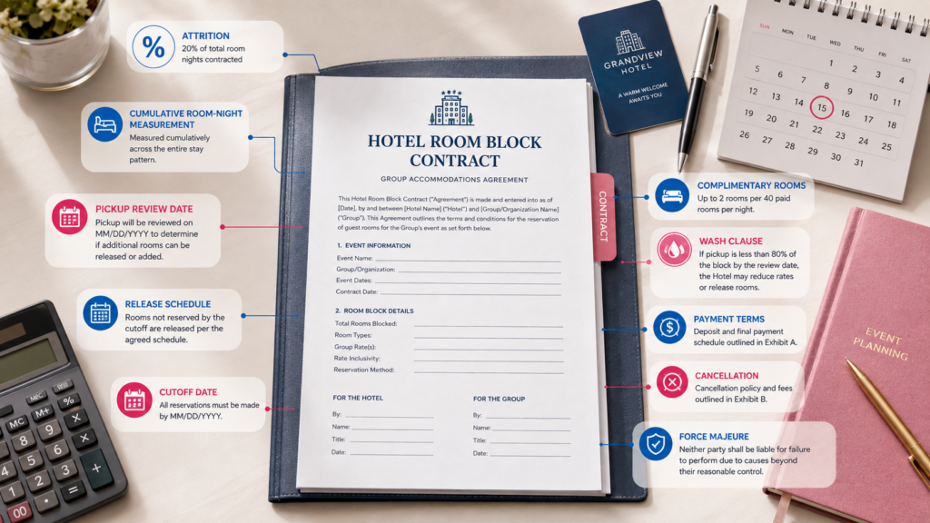 Negotiate the contract (6–12 months out)