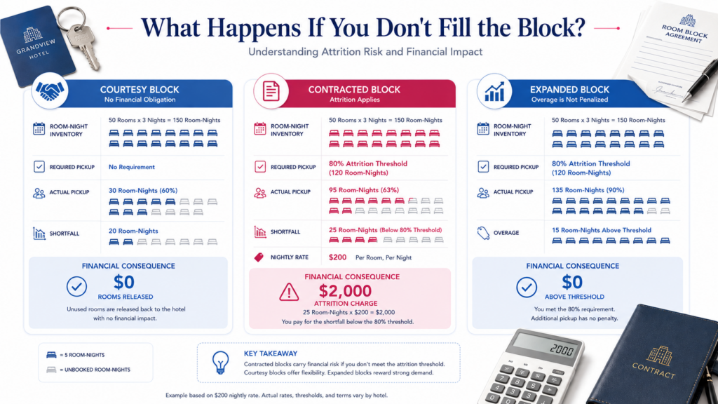 What happens if you don't fill the block?