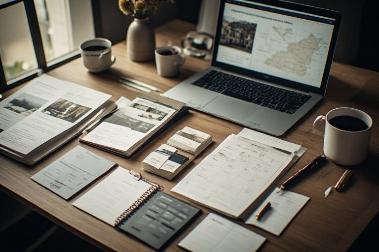 Wedding planning materials for arranging a hotel room block