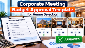 Corporate Meeting Budget Approval Template for Venue Selection