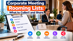 Corporate Meeting Rooming Lists: What to Collect and Share