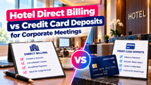 Hotel Direct Billing vs Credit Card Deposits for Corporate Meetings