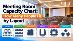 Meeting Room Capacity Chart: How Many People Fit, by Layout